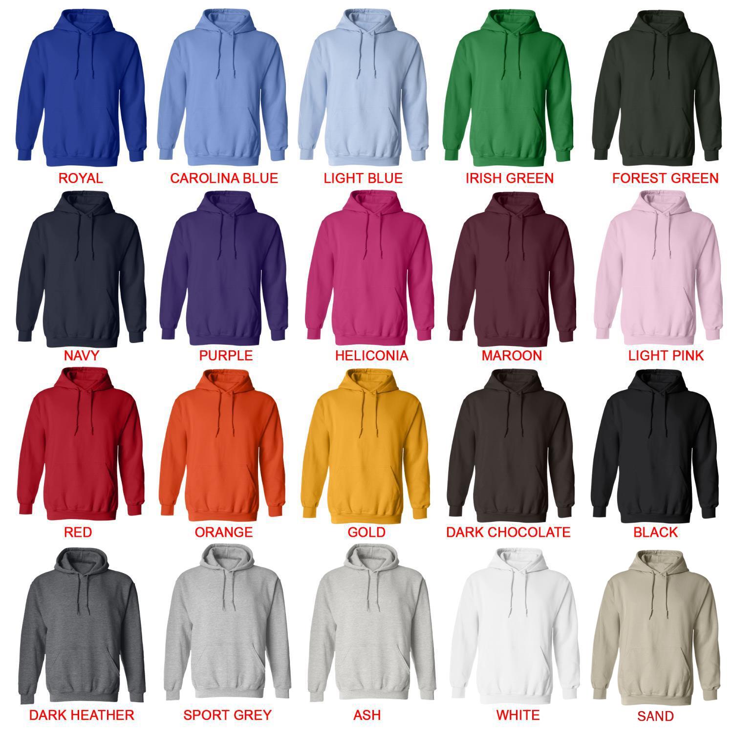 hoodie color chart - Border Collie Merch