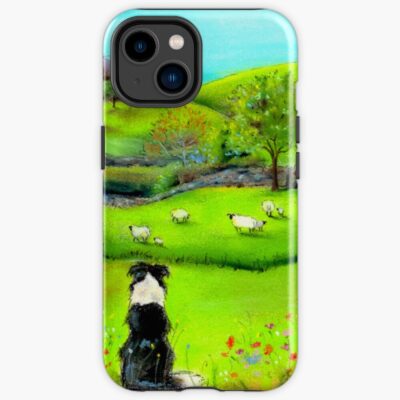 Border Collie Iconic Illustration Phone Case