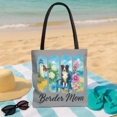 Border Collie Aesthetic Artwork Tote Bag