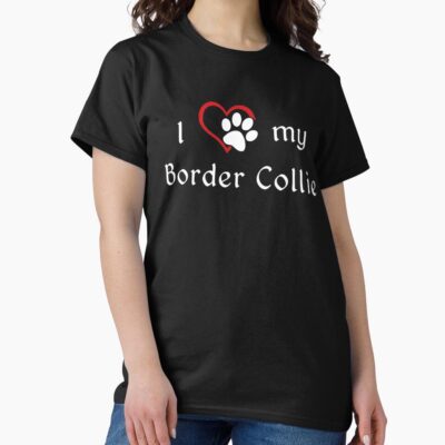 Border Collie Modern Artwork T-shirt