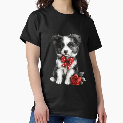 Border Collie Modern Design T-shirt
