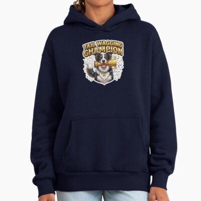 Border Collie Aesthetic Illustration Hoodie