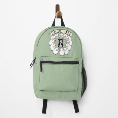 Border Collie Minimalist Style Backpack