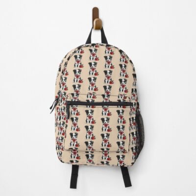 Border Collie Graphic Style Backpack
