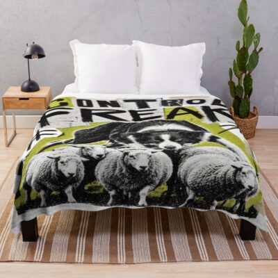Border Collie Classic Artwork Throw Blanket