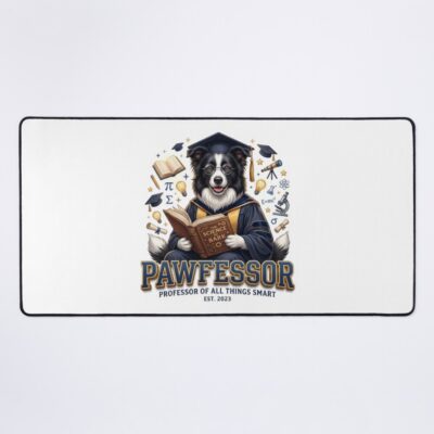 Border Collie Minimalist Design Mouse Pad