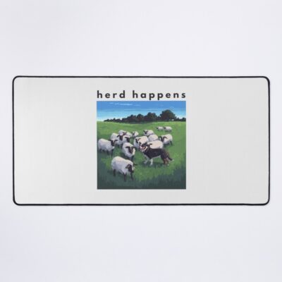 Border Collie Aesthetic Design Mouse Pad